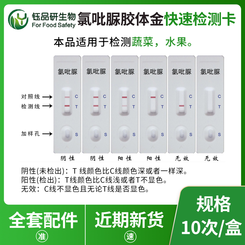 氯吡脲残留难检测？胶体金试剂盒 操作简单结果准