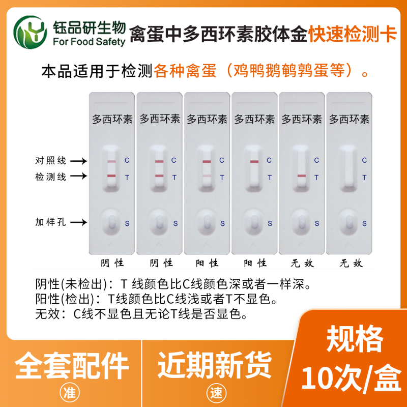 禽蛋出口企业必备：多西环素检测卡助力合规通关
