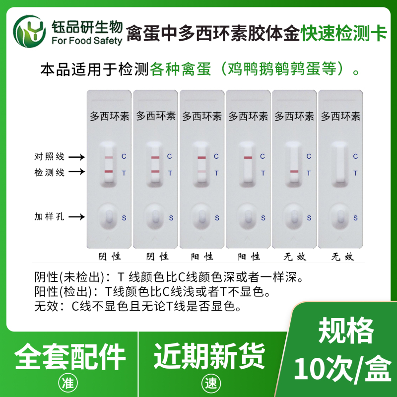 禽蛋检测流程繁琐？多西环素胶体金检测卡简化操作