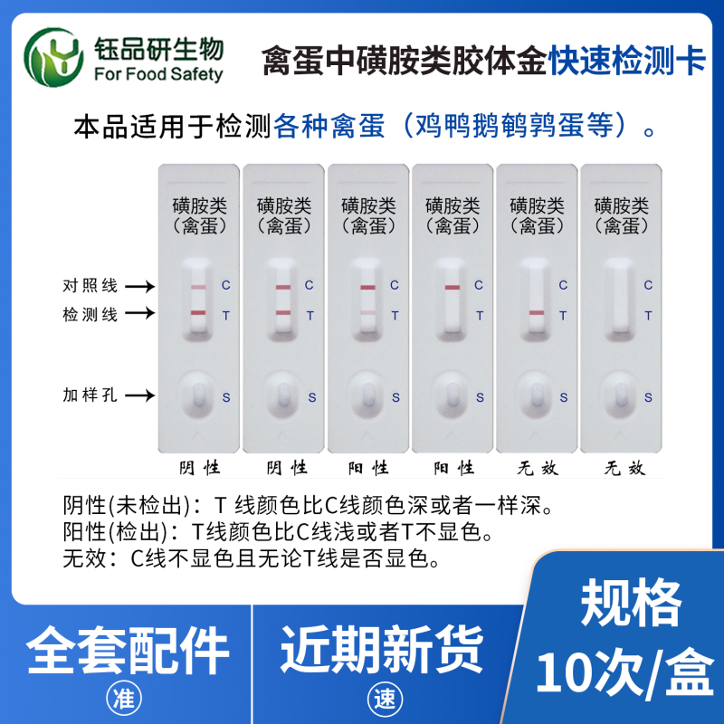 以专业检测之力，筑牢禽蛋安全底线 —— 磺胺快检卡