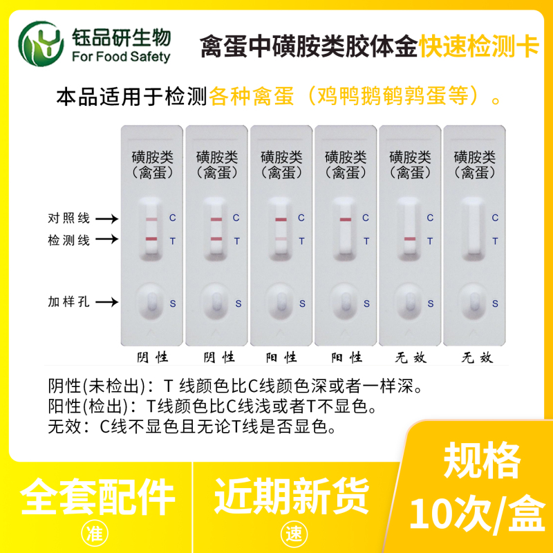 复杂禽蛋样本也能测！磺胺检测卡破解检测盲区