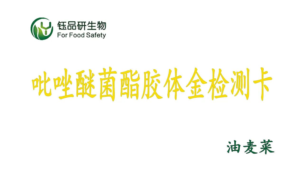 Szybkie przesiewanie pozostałości pestycydów estru pirazolu rzepaku: cały proces